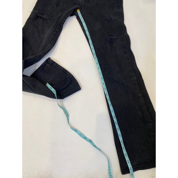 Levi’s Perfectly Slimming Bootcut 512 Sz 10M Distressed Cotton Stretchy Charcoal - Picture 14 of 16